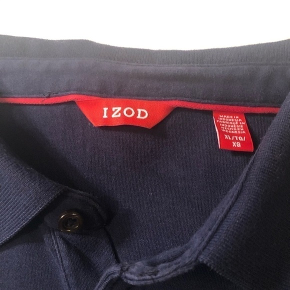 IZOD Mens Navy Polo Size XL EUC - Picture 2 of 5